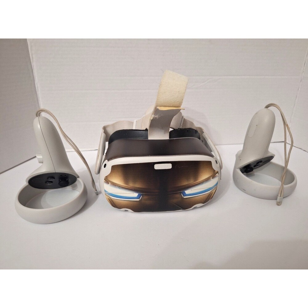 Oculus Meta Quest 2 Virtual Reality Headset Both Controllers, USED, WORKS! READ